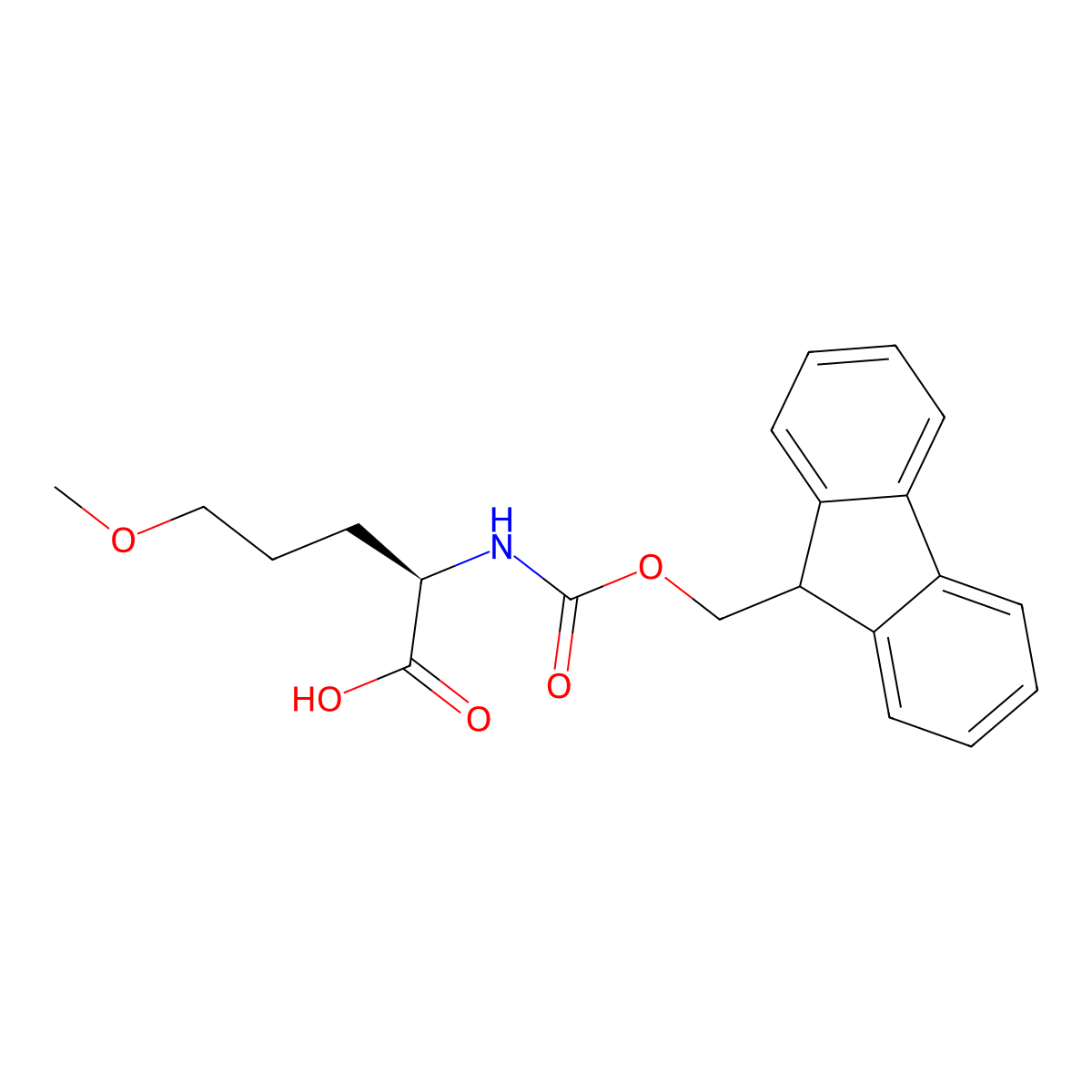 N-Fmoc-5-methoxy-D-norvaline molecular structure, CAS 2349894-85-3