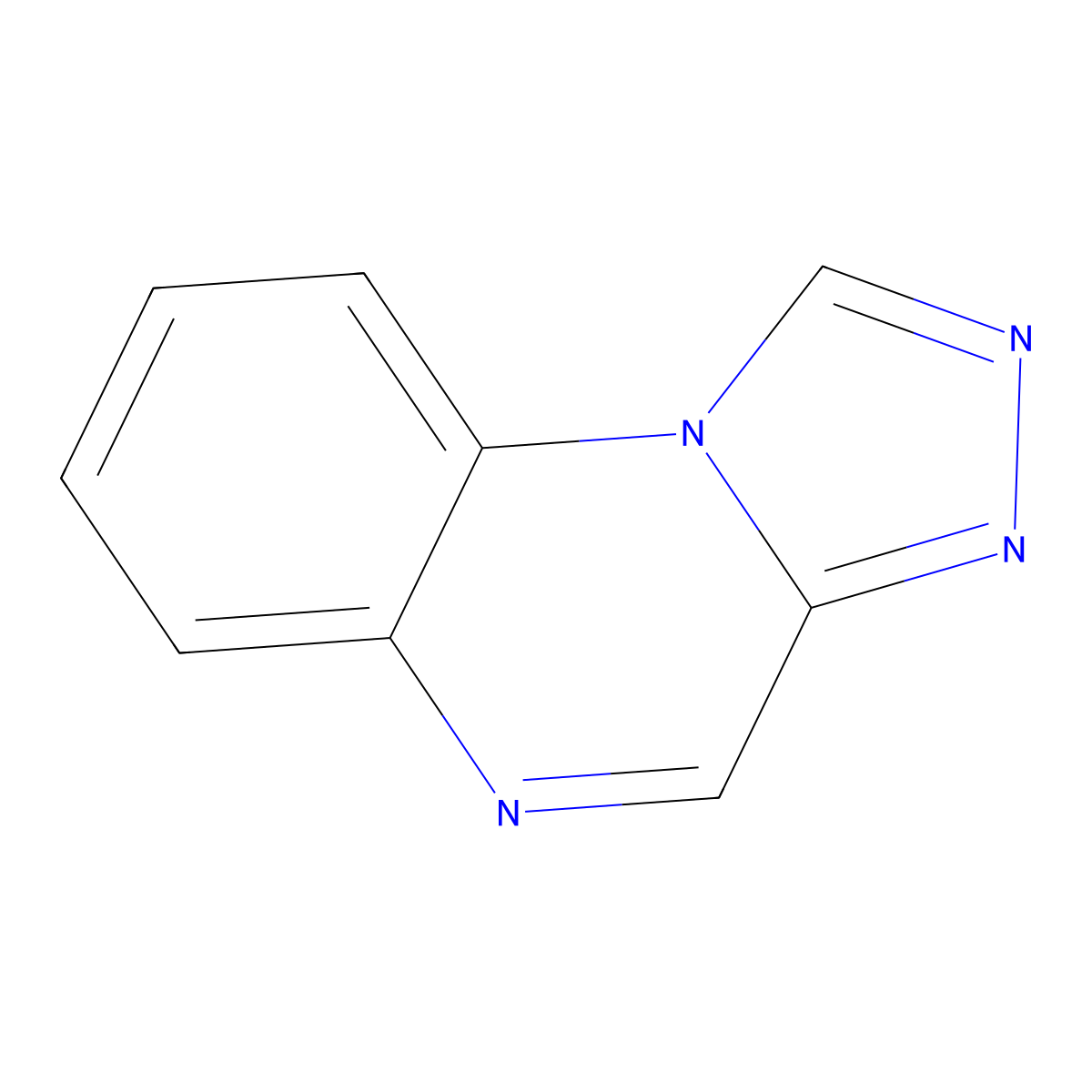 (1,2,4)Triazolo(4,3-a)quinoxaline molecular structure, CAS 235-08-5