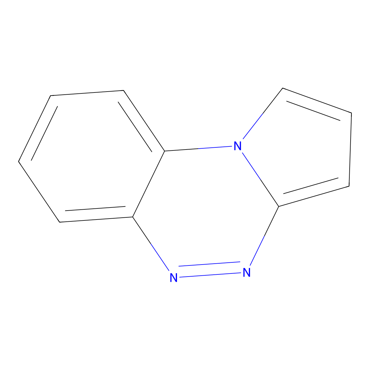 Benzo[e]pyrrolo[2,1-c][1,2,4]triazine molecular structure, CAS 235-14-3