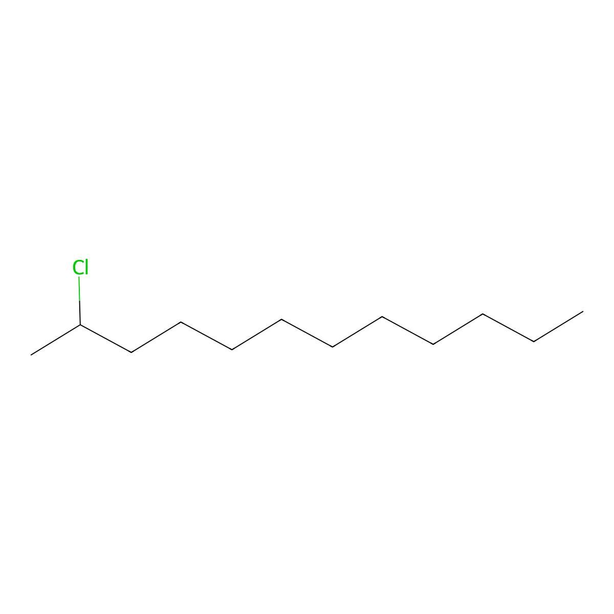2-Chlorododecane molecular structure, CAS 2350-11-0