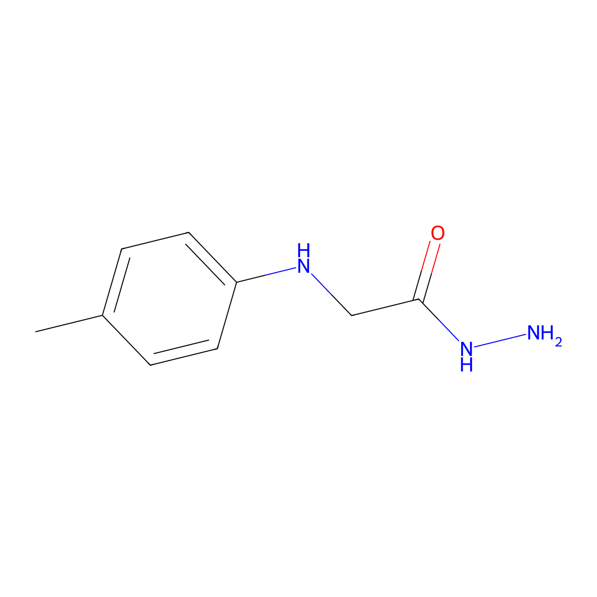 p-Tolylamino-acetic acid hydrazide molecular structure, CAS 2350-99-4