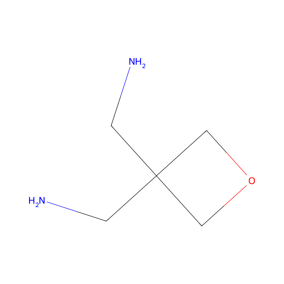 [3-(Aminomethyl)oxetan-3-yl]methanamine molecular structure, CAS 23500-57-4