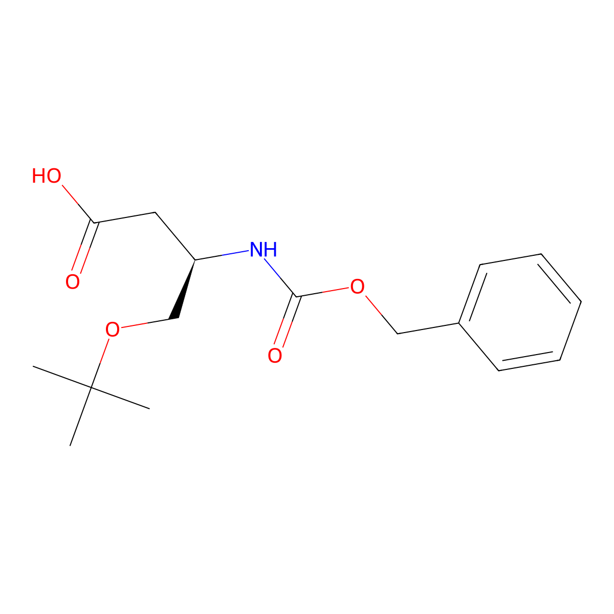 (R)-3-(((Benzyloxy)carbonyl)amino)-4-(tert-butoxy)butanoic acid molecular structure, CAS 2350078-91-8