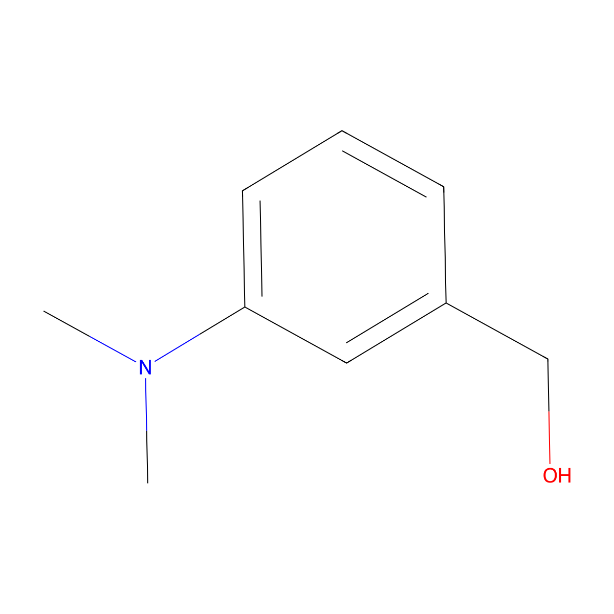 m-(Dimethylamino)benzyl alcohol molecular structure, CAS 23501-93-1