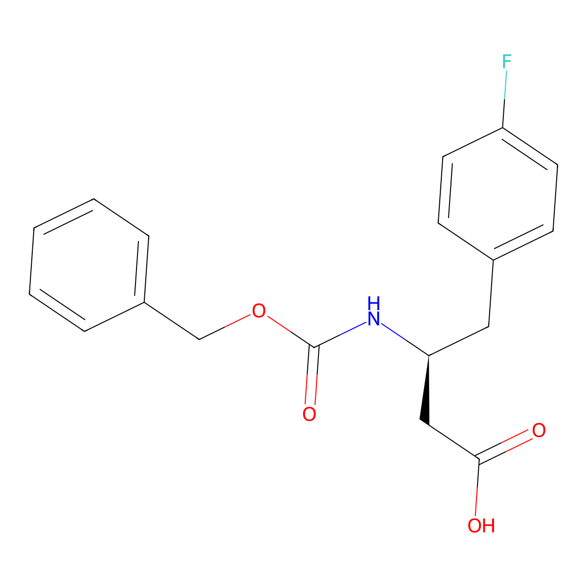 (3S)-3-{[(benzyloxy)carbonyl]amino}-4-(4-fluorophenyl)butanoic acid molecular structure, CAS 2350112-27-3