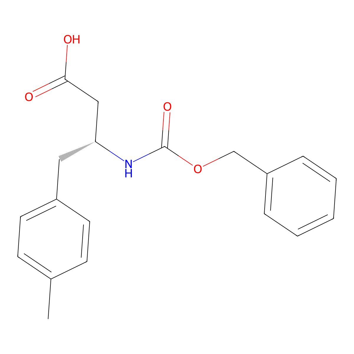 (3R)-3-{[(benzyloxy)carbonyl]amino}-4-(4-methylphenyl)butanoic acid molecular structure, CAS 2350141-15-8