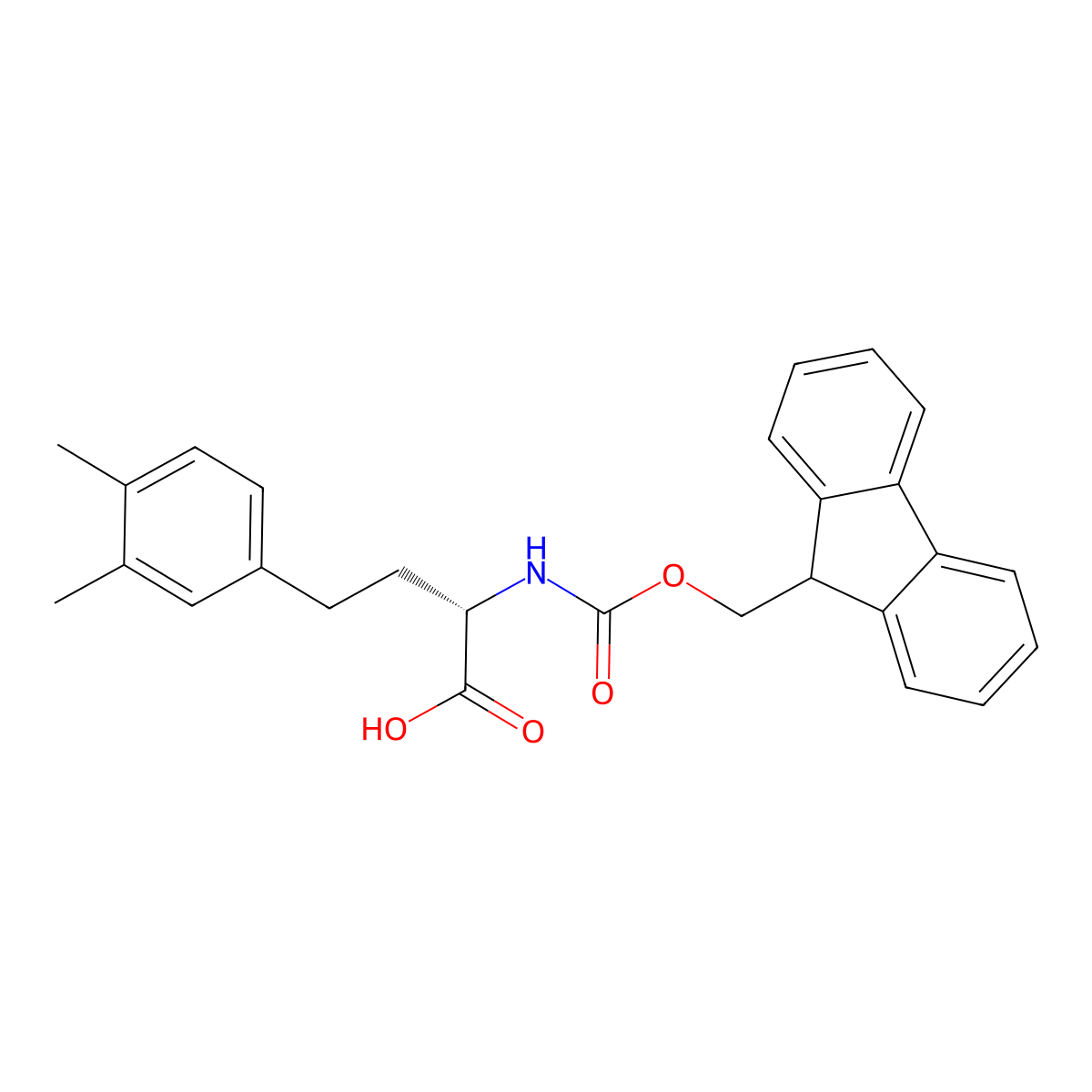 Fmoc-3,4-dimethyl-L-homophenylalanine molecular structure, CAS 2350173-82-7