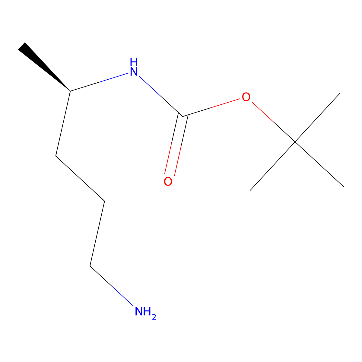 N4-Boc-(R)-pentane-1,4-diamine molecular structure, CAS 2350400-92-7