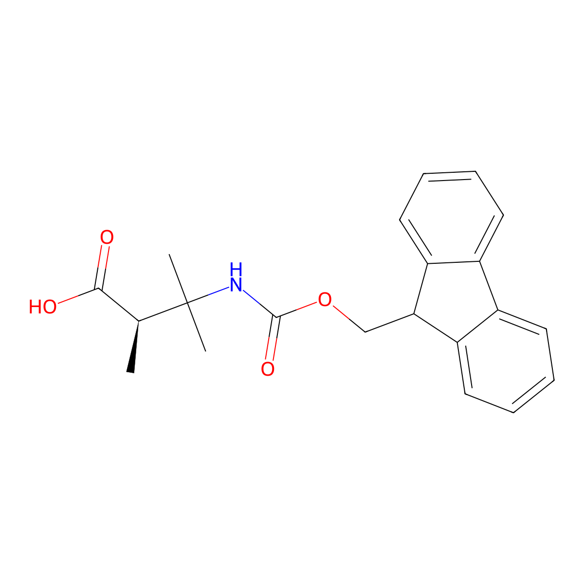 (R)-3-(Fmoc-amino)-2,3-dimethylbutanoic Acid molecular structure, CAS 2350606-63-0
