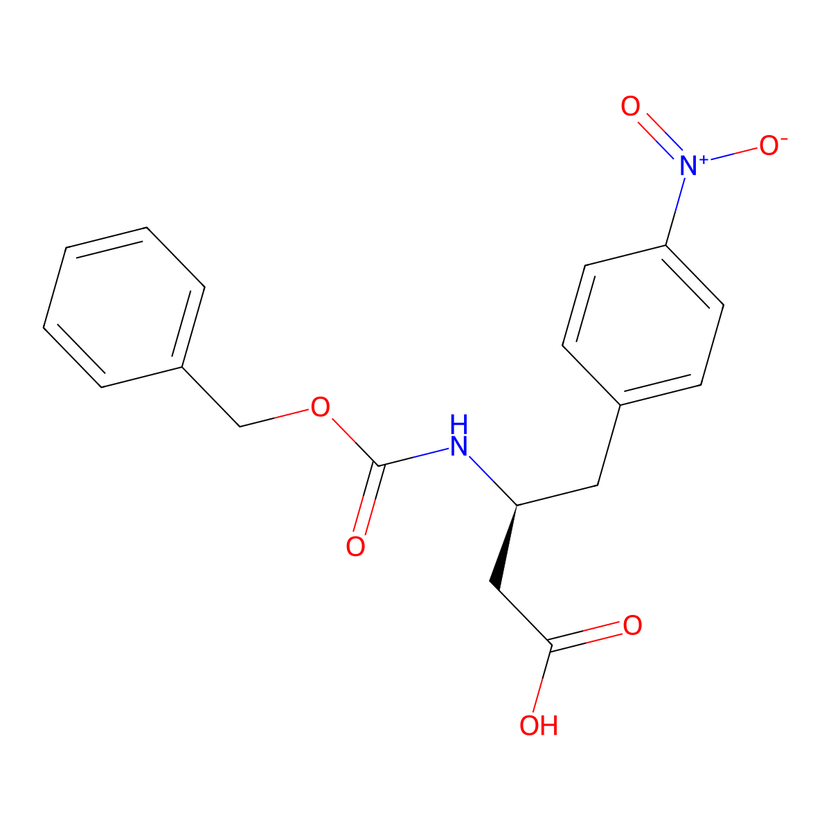 (3S)-3-{[(benzyloxy)carbonyl]amino}-4-(4-nitrophenyl)butanoic acid molecular structure, CAS 2350642-52-1