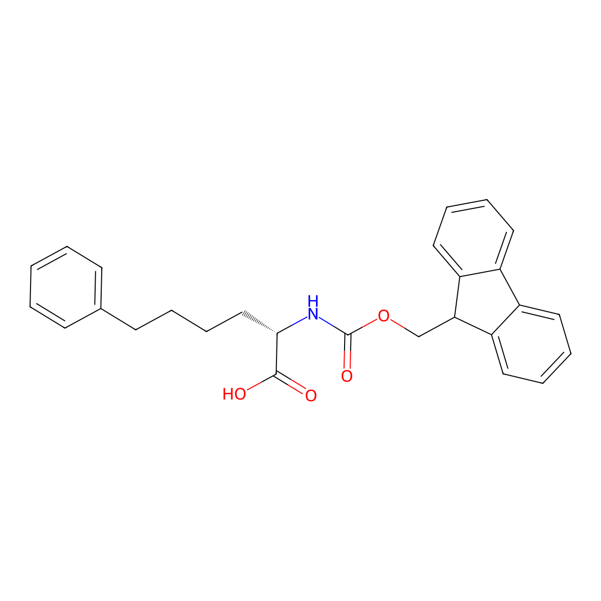 (S)-2-(Fmoc-amino)-6-phenylhexanoic acid molecular structure, CAS 2350732-99-7
