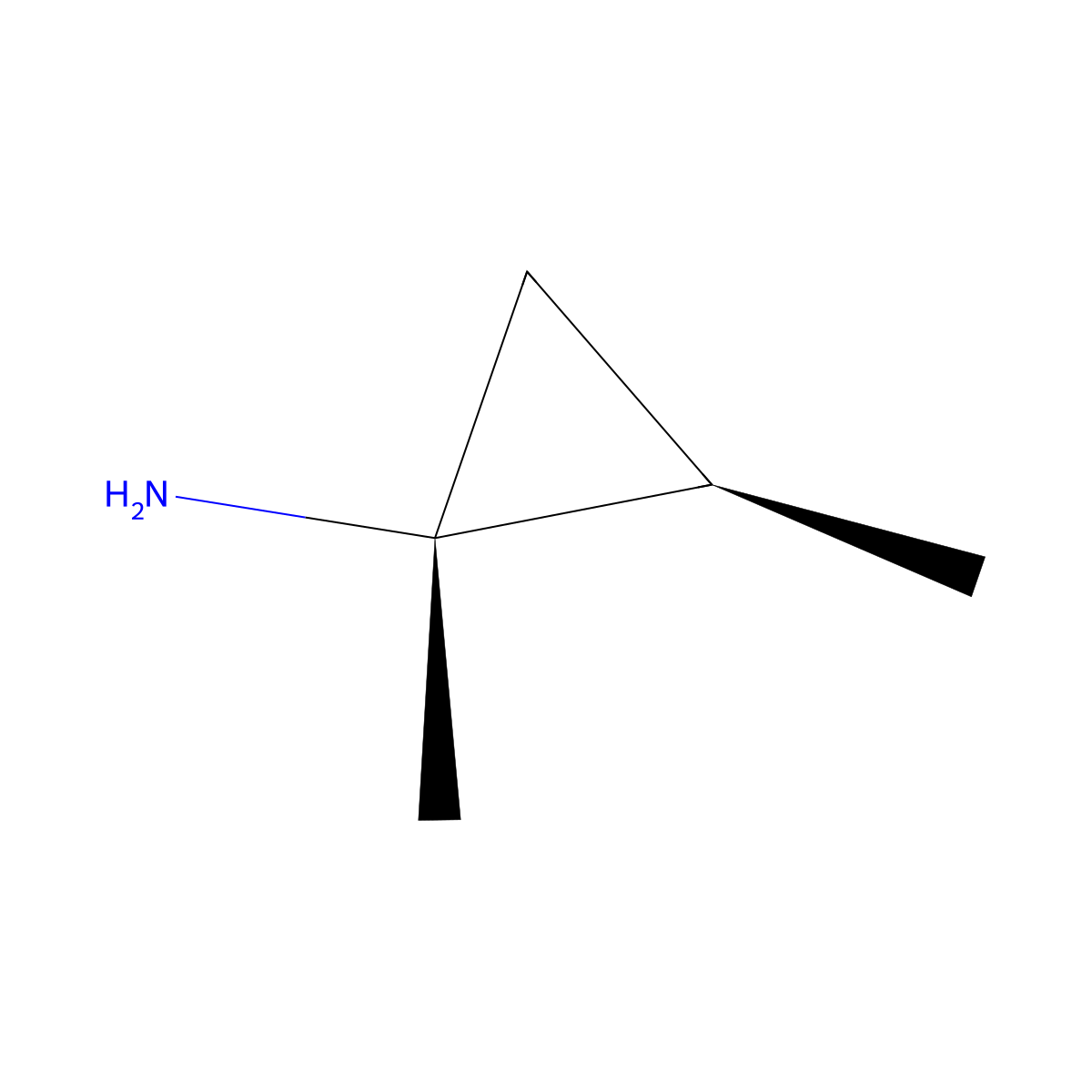 (1R,2R)-1,2-dimethylcyclopropan-1-amine molecular structure, CAS 2350838-43-4