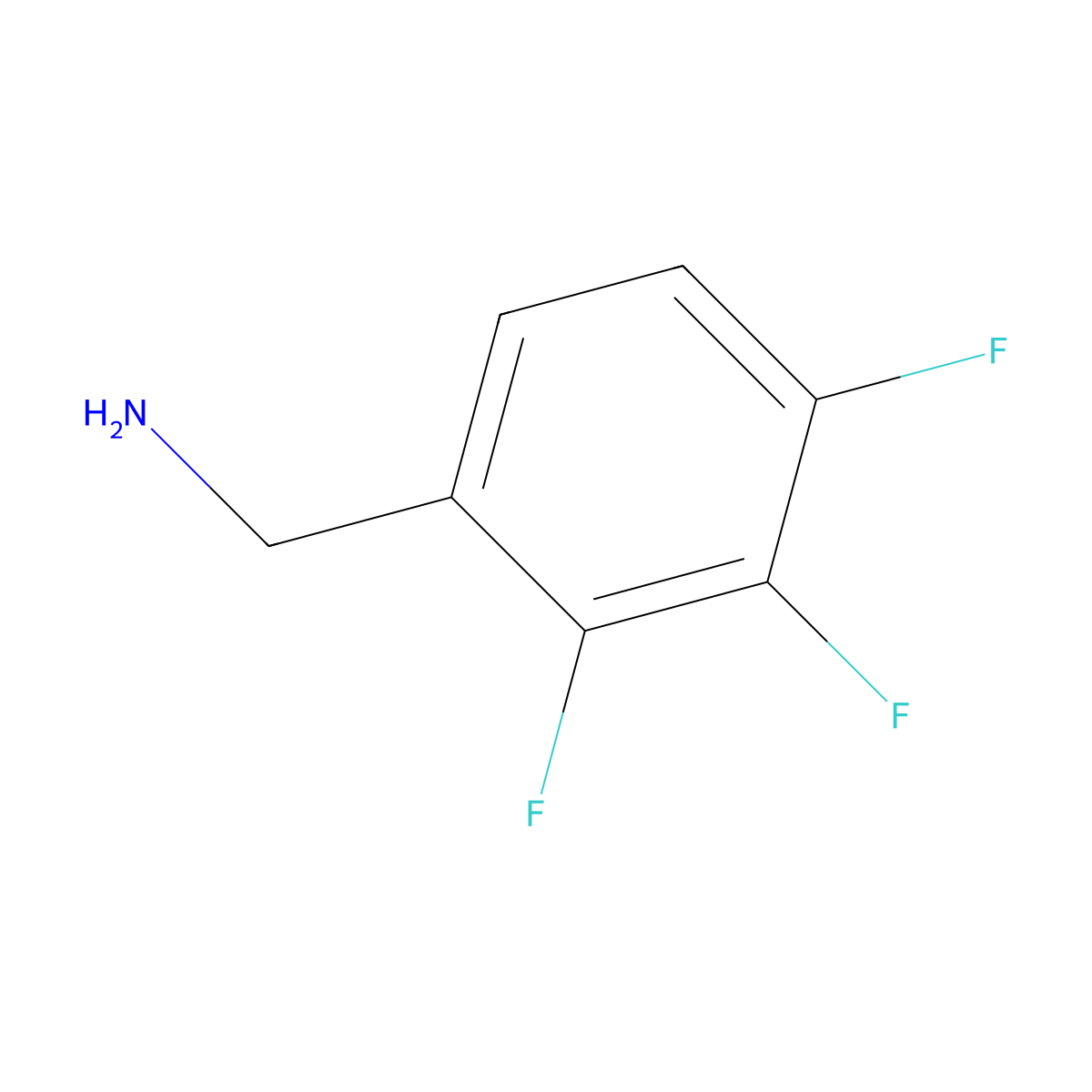 2,3,4-Trifluorobenzylamine molecular structure, CAS 235088-67-2