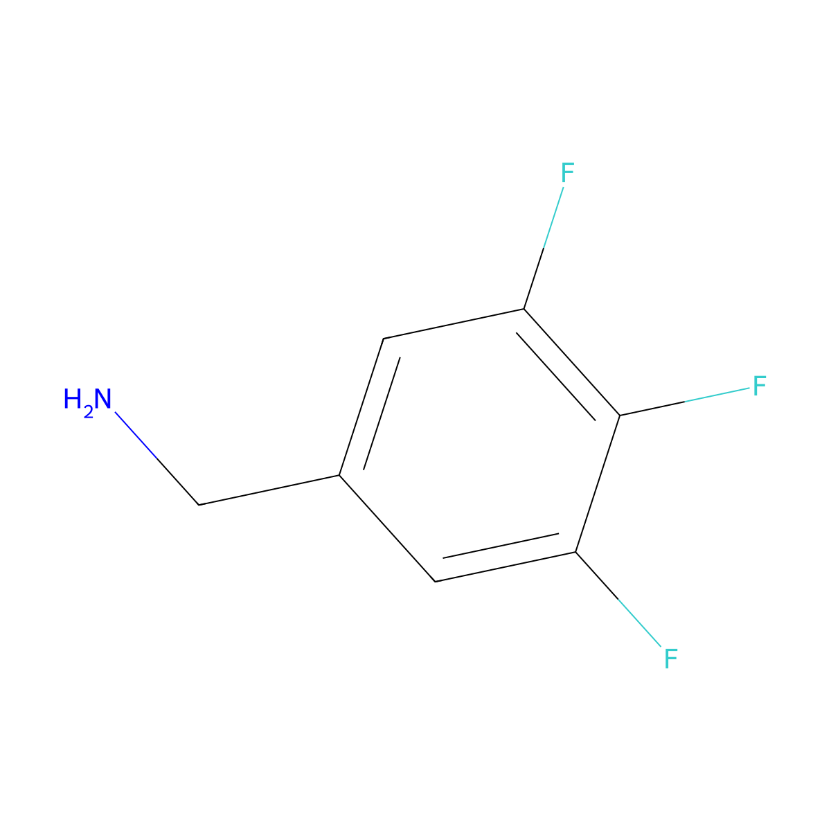 3,4,5-Trifluorobenzylamine molecular structure, CAS 235088-69-4