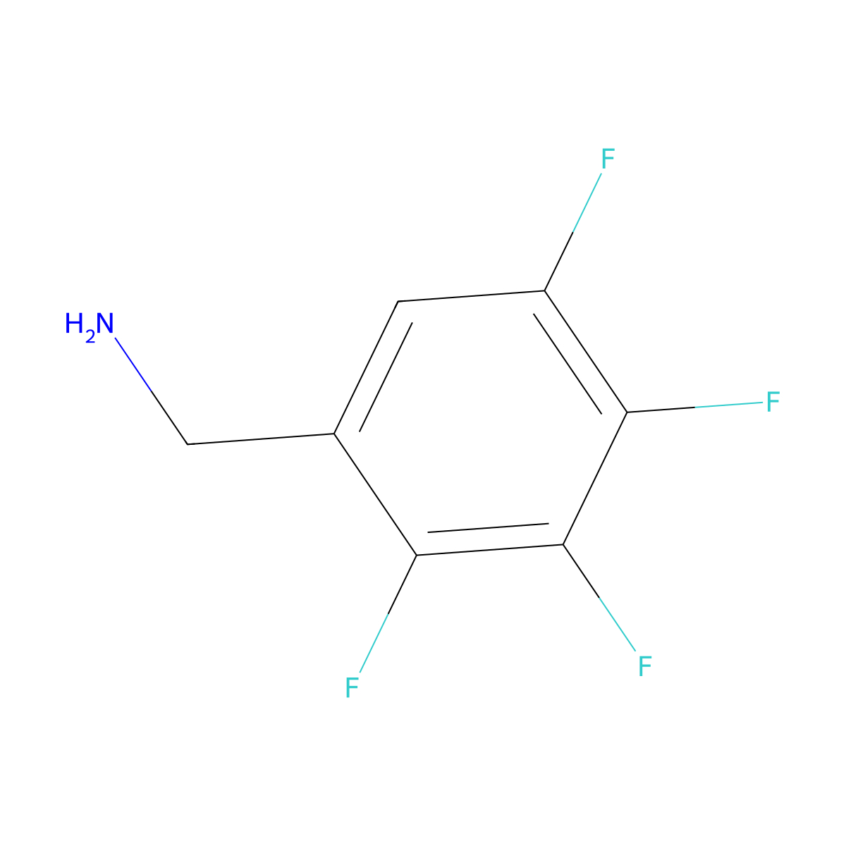 (2,3,4,5-Tetrafluorophenyl)methanamine molecular structure, CAS 235088-70-7