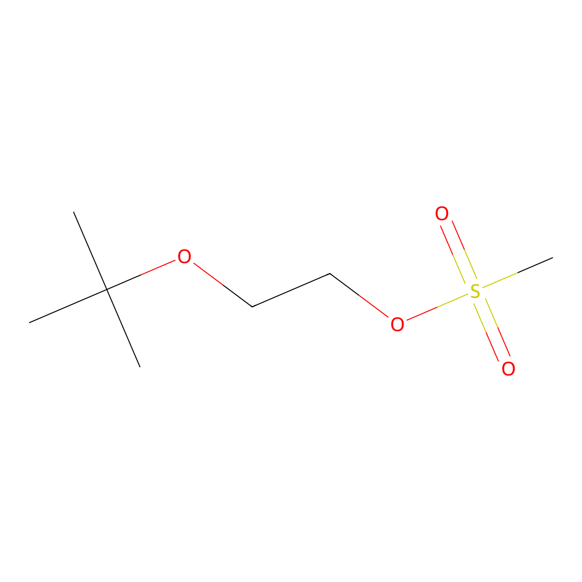 2-[(2-Methylpropan-2-yl)oxy]ethyl methanesulfonate molecular structure, CAS 235098-18-7