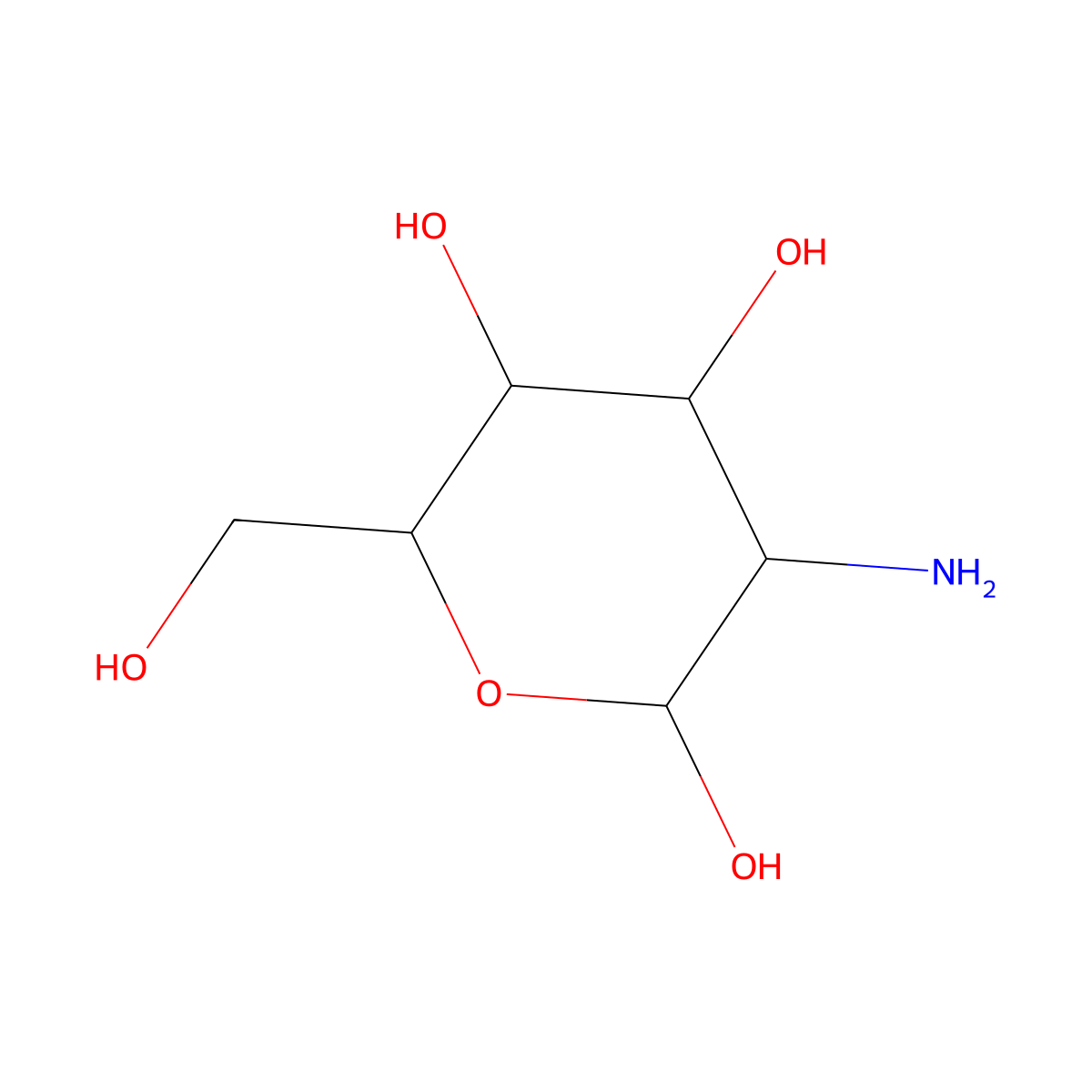 2-Amino-2-Deoxy-Hexose molecular structure, CAS 2351-15-7