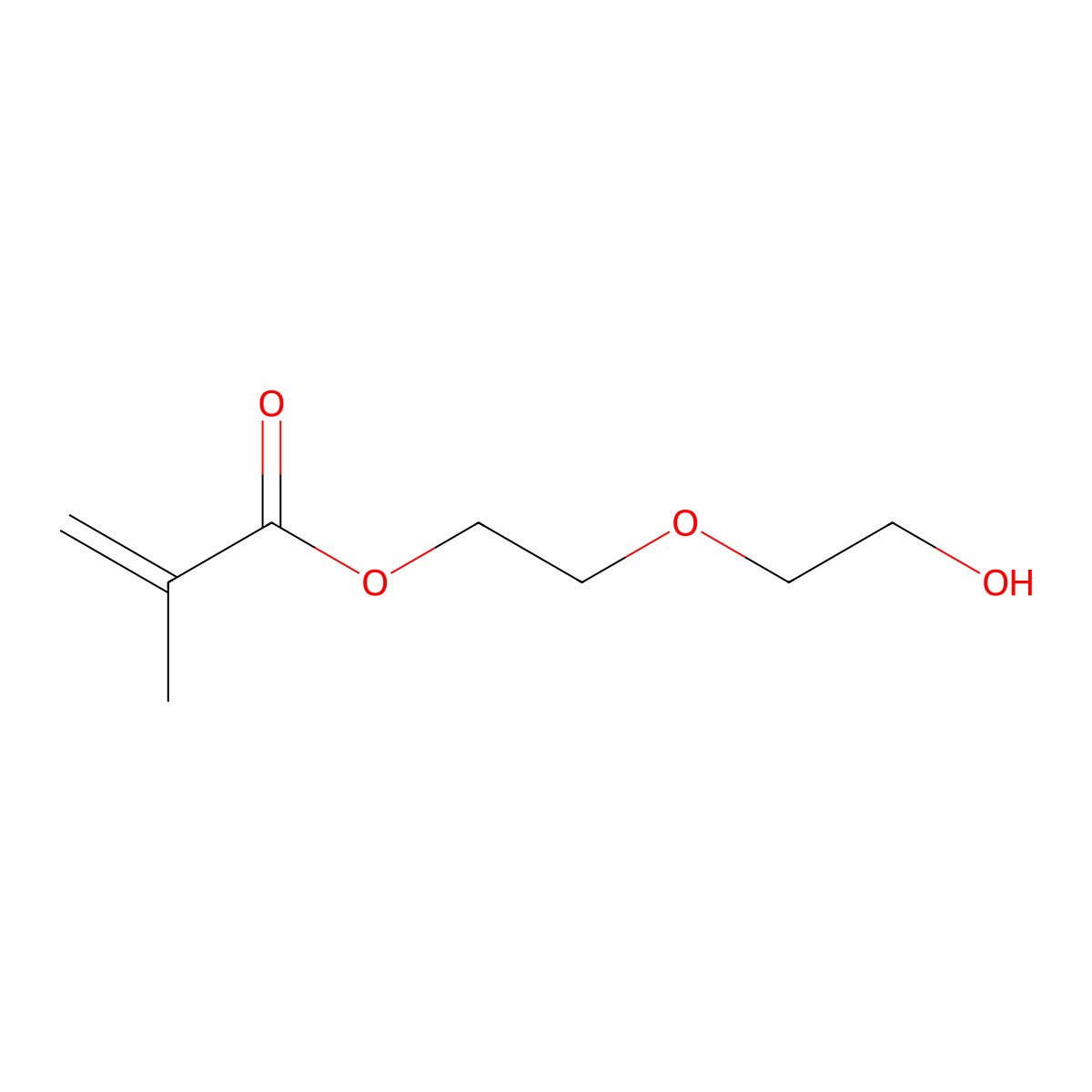 2-(2-Hydroxyethoxy)ethyl methacrylate molecular structure, CAS 2351-43-1