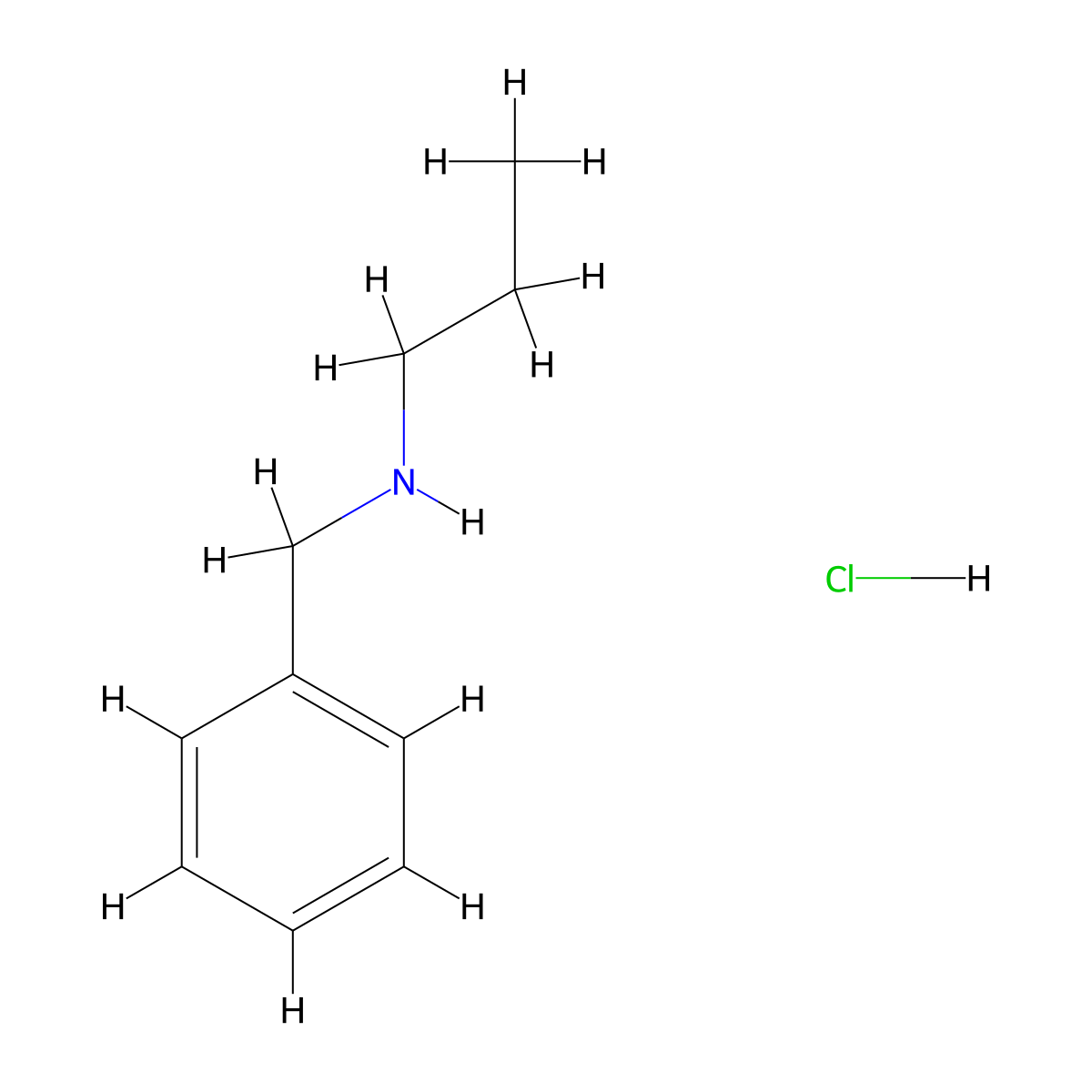 Benzyl-Propyl-Ammonium Chloride molecular structure, CAS 23510-22-7