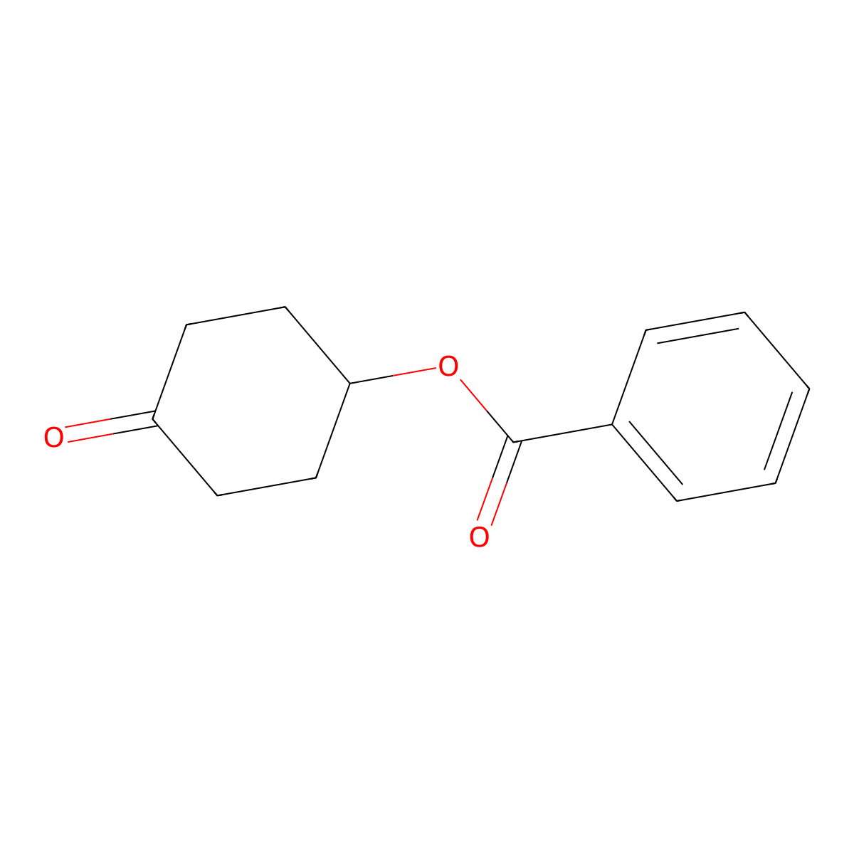 4-(Benzoyloxy)cyclohexanone molecular structure, CAS 23510-95-4