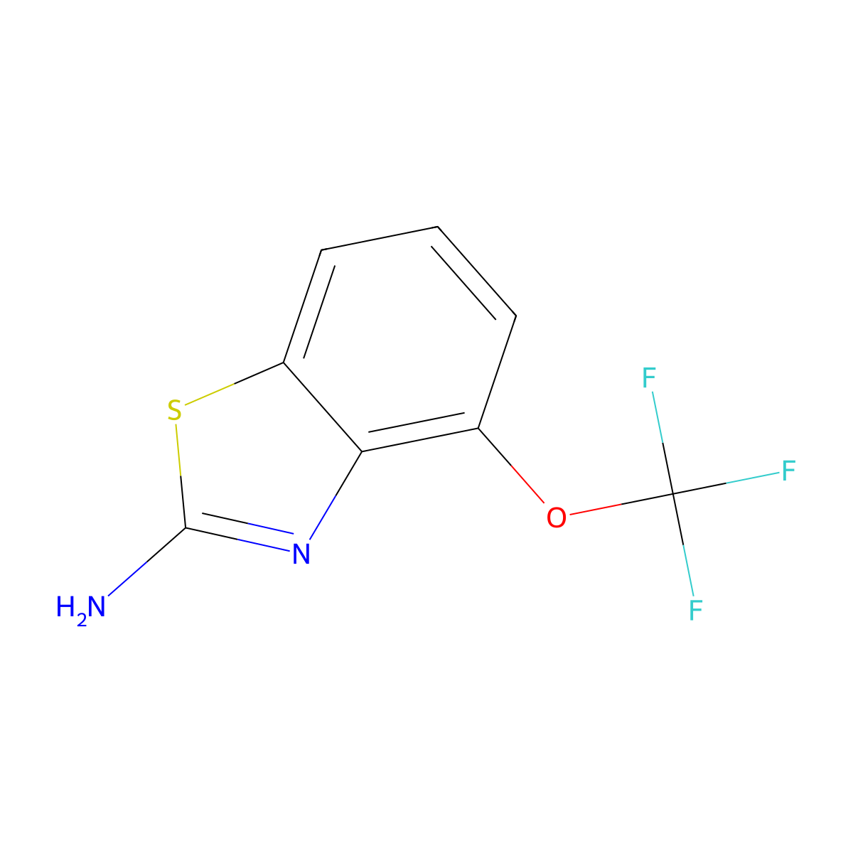4-(Trifluoromethoxy)-1,3-benzothiazol-2-amine molecular structure, CAS 235101-36-7
