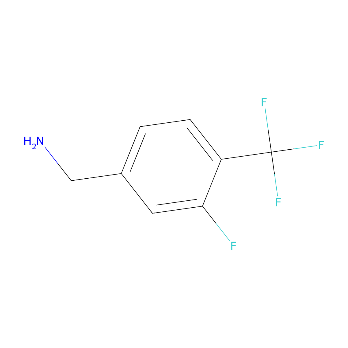3-Fluoro-4-(trifluoromethyl)benzylamine molecular structure, CAS 235106-09-9