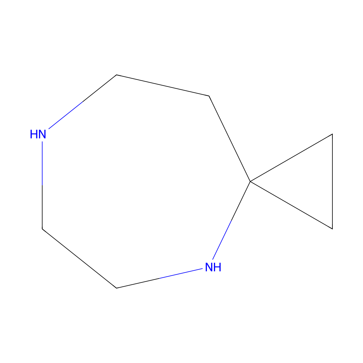 4,7-Diazaspiro[2.6]nonane molecular structure, CAS 235106-30-6