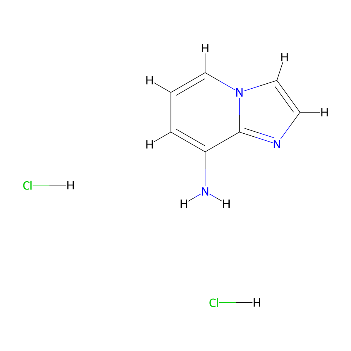 Imidazo[1,2-a]pyridin-8-amine dihydrochloride molecular structure, CAS 235106-56-6