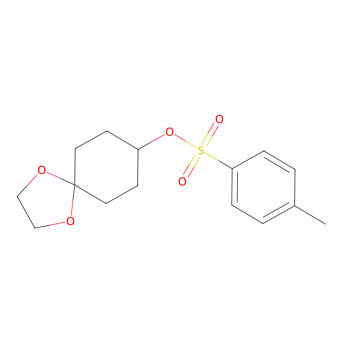 1,4-Dioxaspiro[4.5]decan-8-ol, 8-(4-methylbenzenesulfonate) molecular structure, CAS 23511-05-9