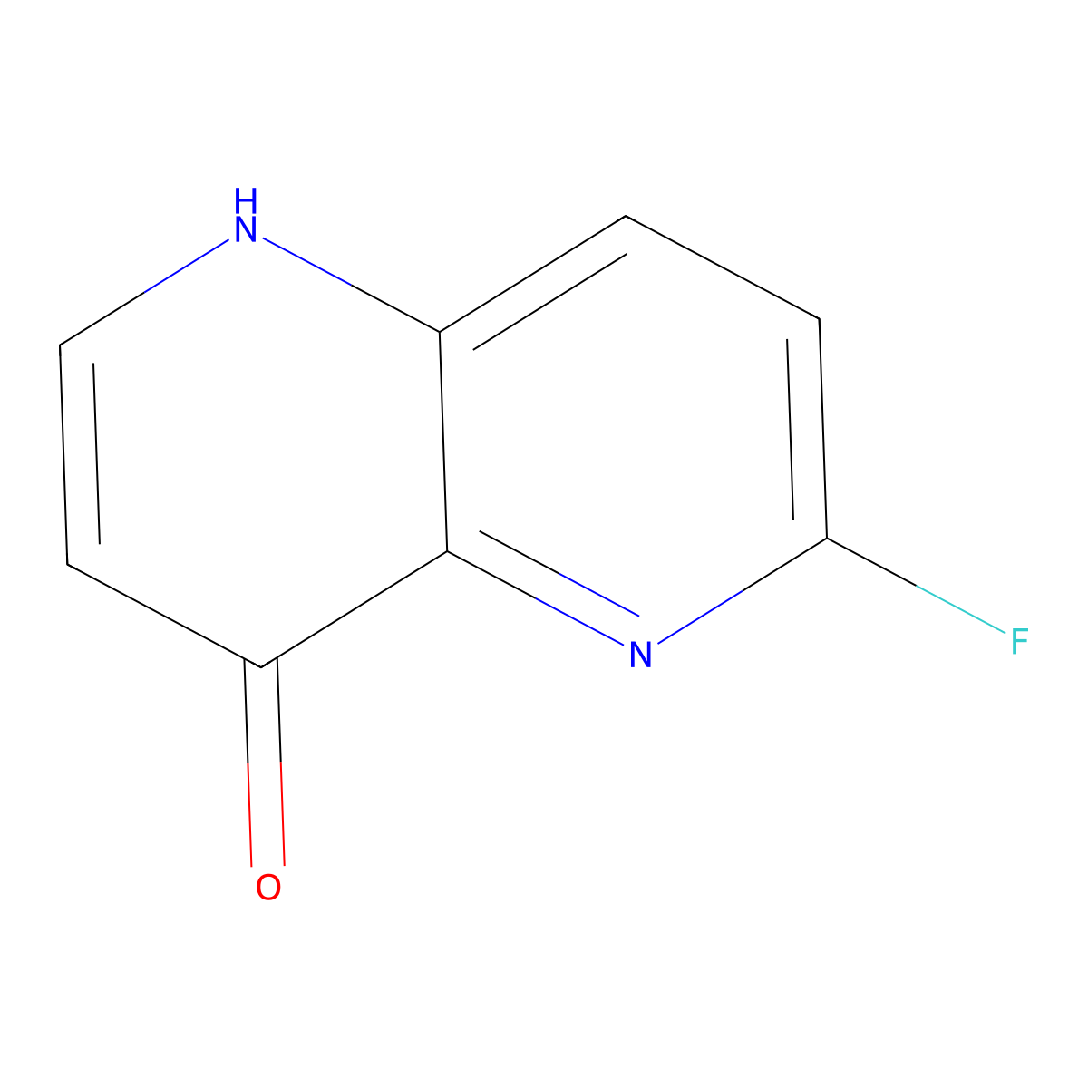 6-Fluoro-1,5-naphthyridin-4-ol molecular structure, CAS 2351149-63-6
