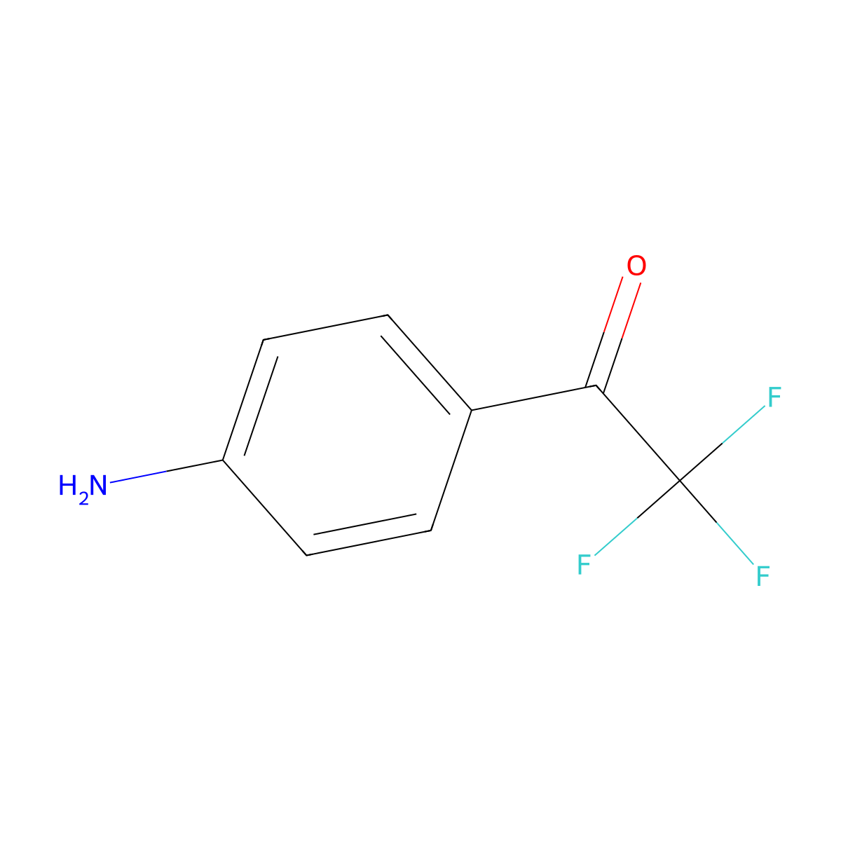 4-Trifluoroacetylaniline molecular structure, CAS 23516-79-2