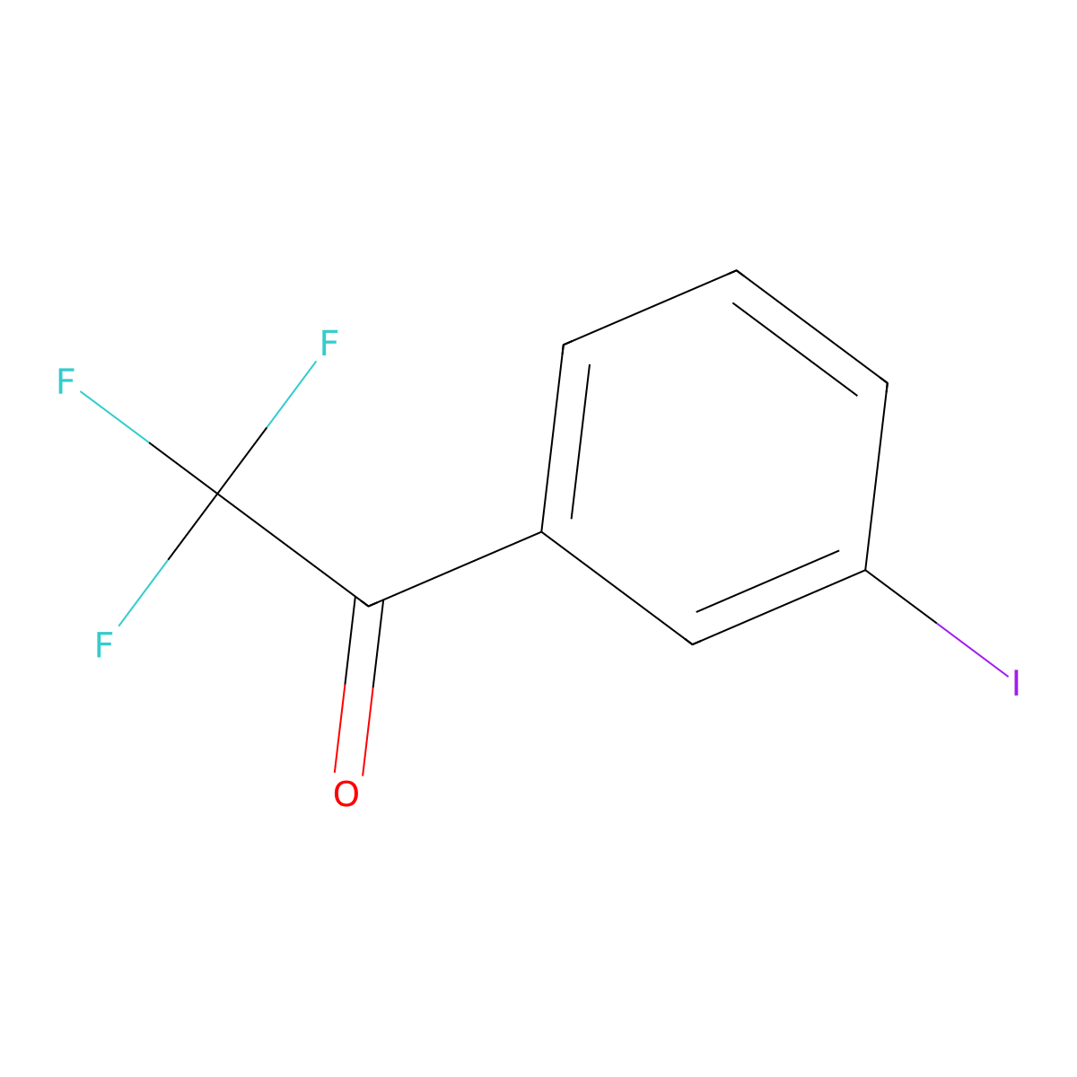 2,2,2-Trifluoro-1-(3-iodophenyl)ethan-1-one molecular structure, CAS 23516-86-1