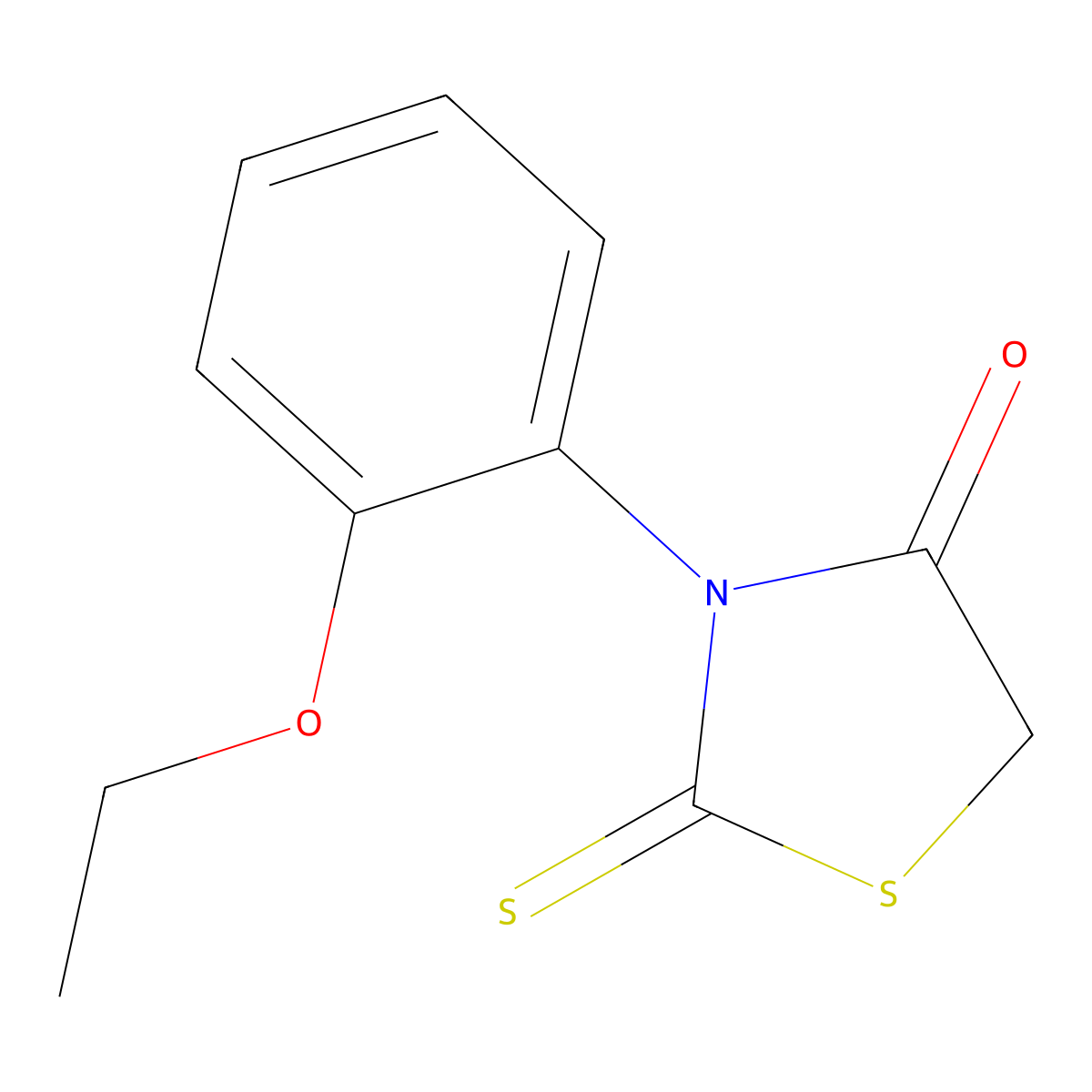 3-(o-Ethoxyphenyl)-rhodanine molecular structure, CAS 23517-70-6