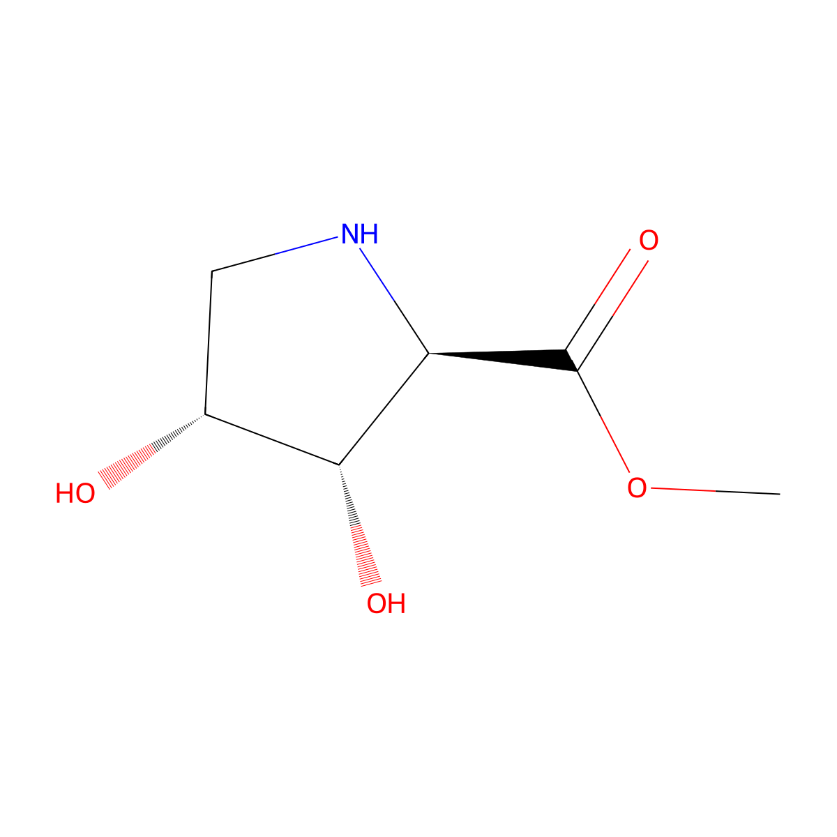methyl (2R,3S,4R)-3,4-dihydroxypyrrolidine-2-carboxylate molecular structure, CAS 2351897-84-0