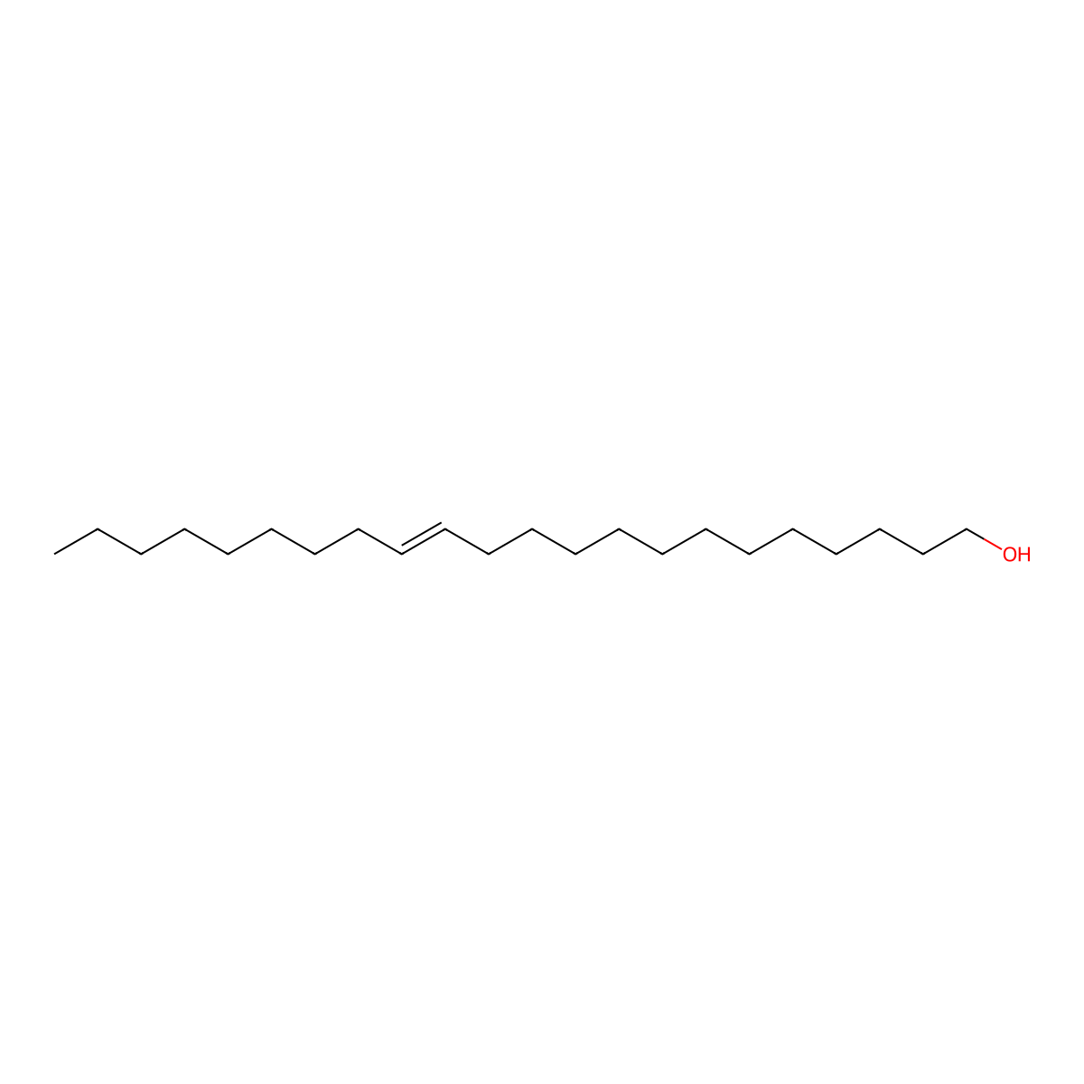 13-Docosen-1-ol, (13Z)- molecular structure, CAS 23519-83-7
