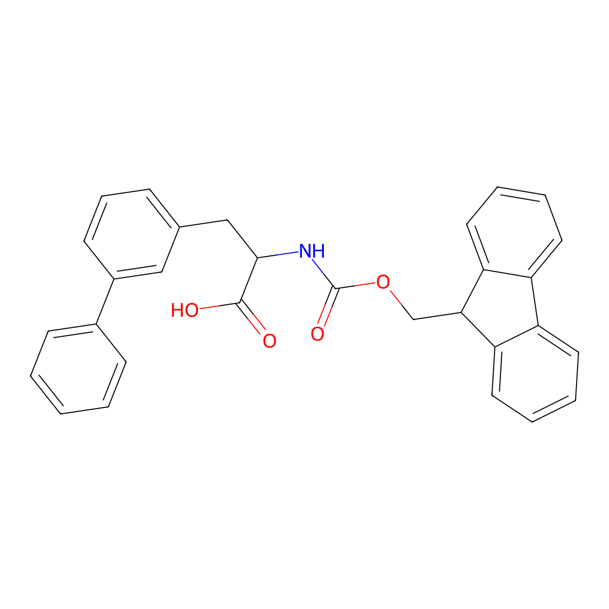 N-Fmoc-3-phenyl-DL-phenylalanine molecular structure, CAS 2351985-45-8