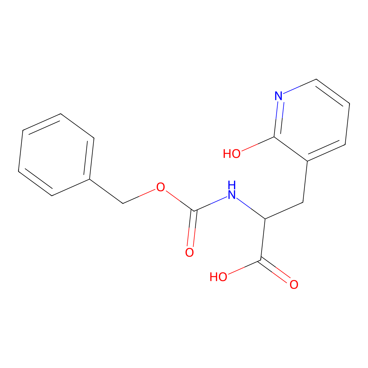 2-{[(Benzyloxy)carbonyl]amino}-3-(2-hydroxypyridin-3-yl)propanoic acid molecular structure, CAS 2352040-89-0