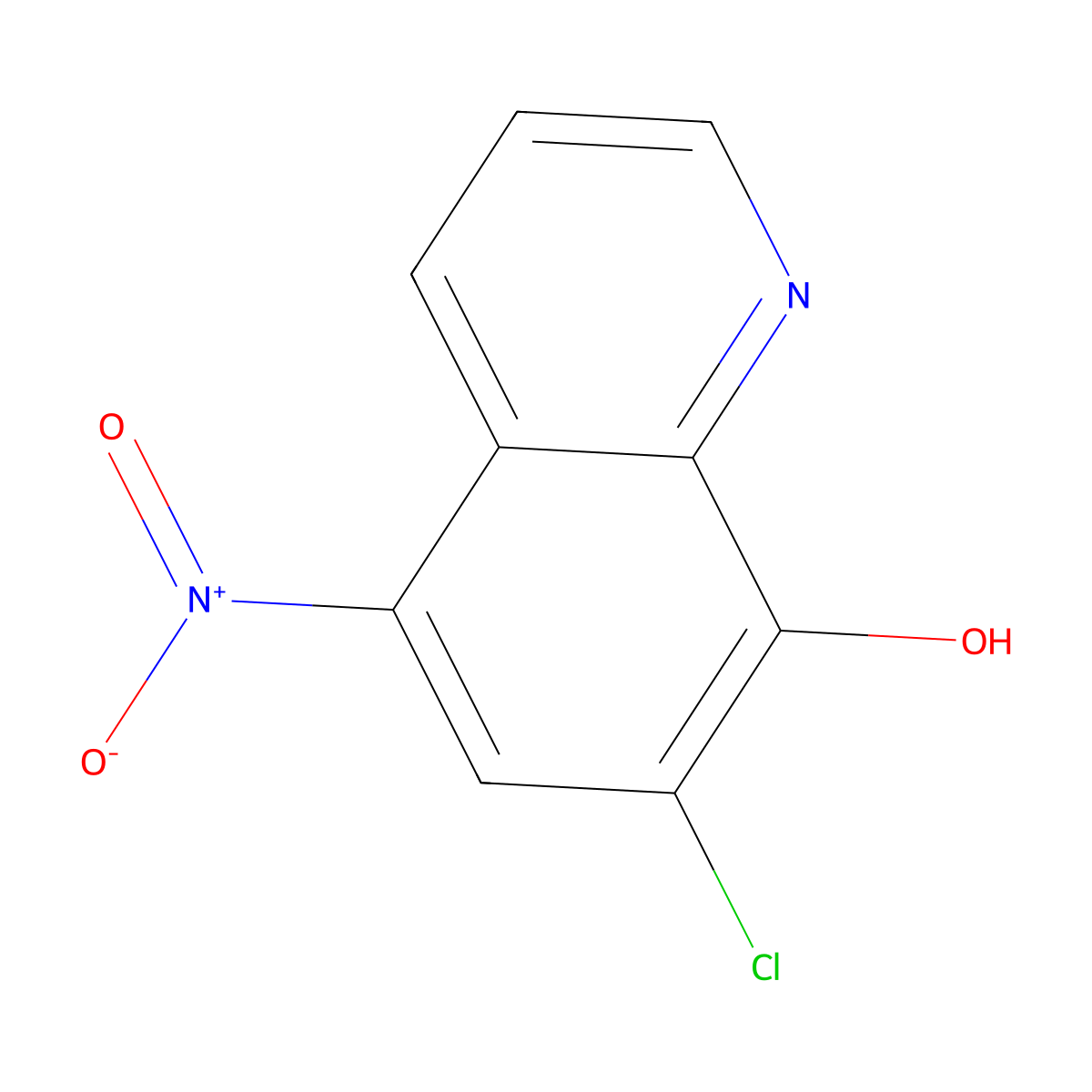 7-Chloro-5-nitroquinolin-8-ol molecular structure, CAS 23521-16-6