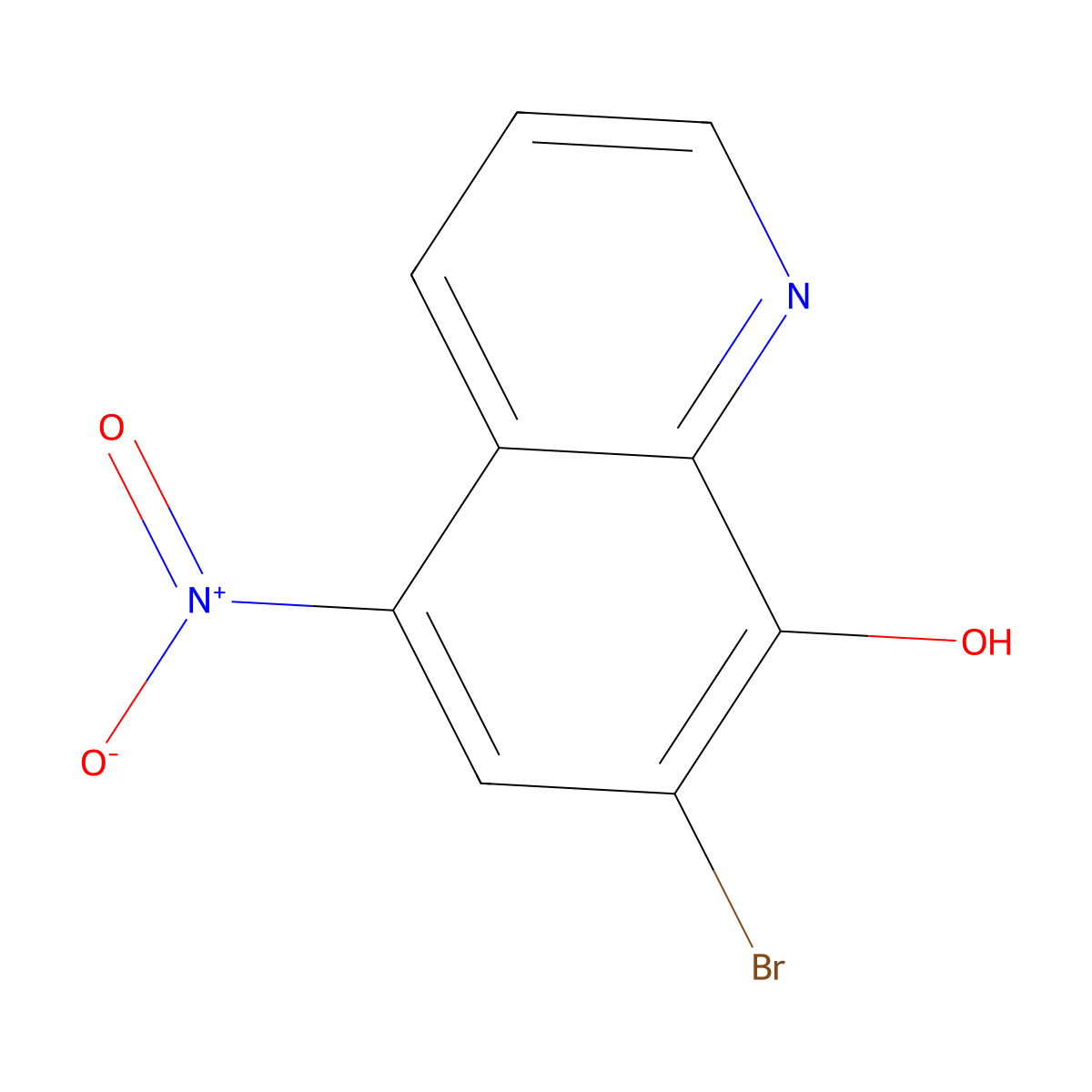 7-Bromo-5-nitroquinolin-8-ol molecular structure, CAS 23521-17-7