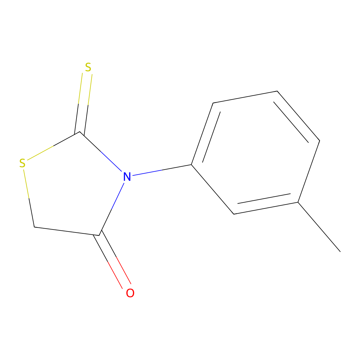 3-m-Tolylrhodanine molecular structure, CAS 23522-38-5