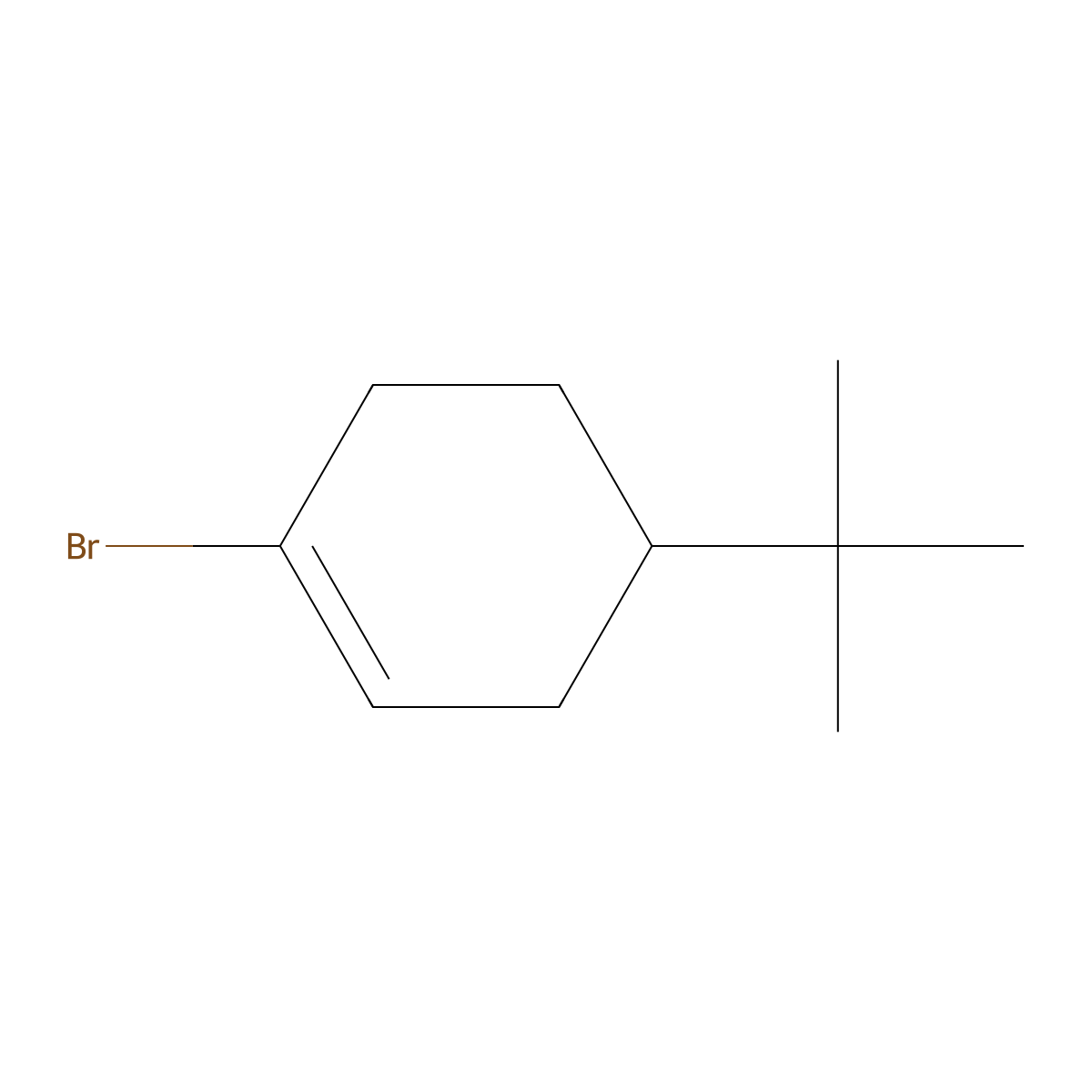 1-Bromo-4-tert-butylcyclohex-1-ene molecular structure, CAS 23525-05-5