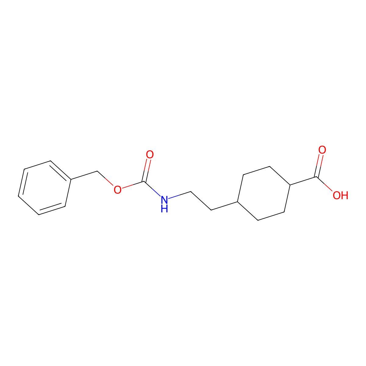4-(2-{[(Benzyloxy)carbonyl]amino}ethyl)cyclohexane-1-carboxylic acid molecular structure, CAS 2352637-32-0