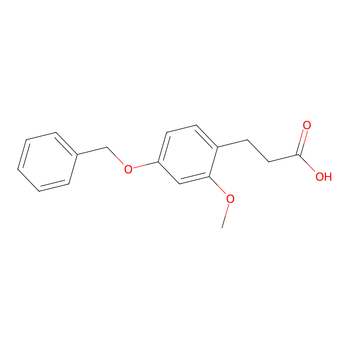 3-[4-(Benzyloxy)-2-methoxyphenyl]propanoicacid molecular structure, CAS 2352673-57-3