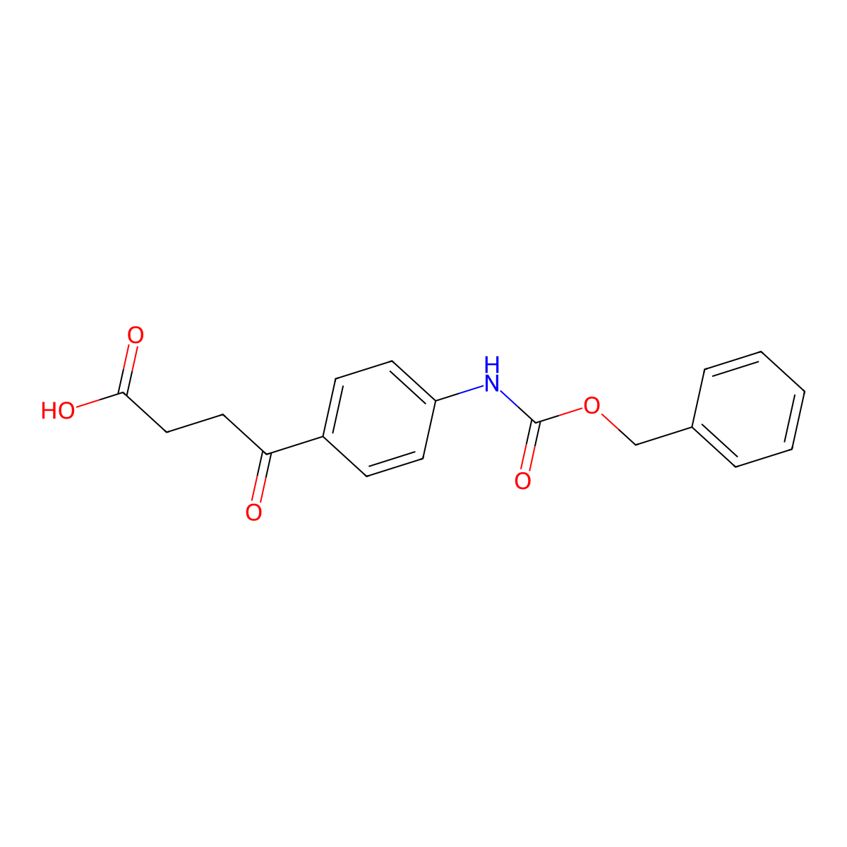 4-(4-{[(Benzyloxy)carbonyl]amino}phenyl)-4-oxobutanoic acid molecular structure, CAS 2352728-75-5