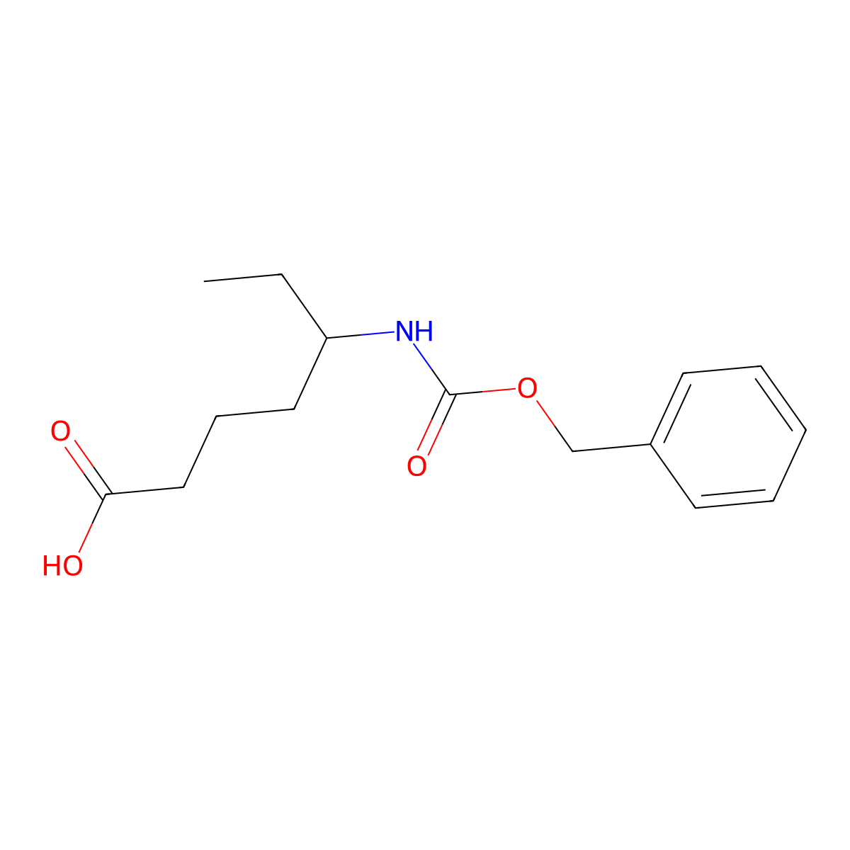 5-{[(Benzyloxy)carbonyl]amino}heptanoic acid molecular structure, CAS 2352742-87-9