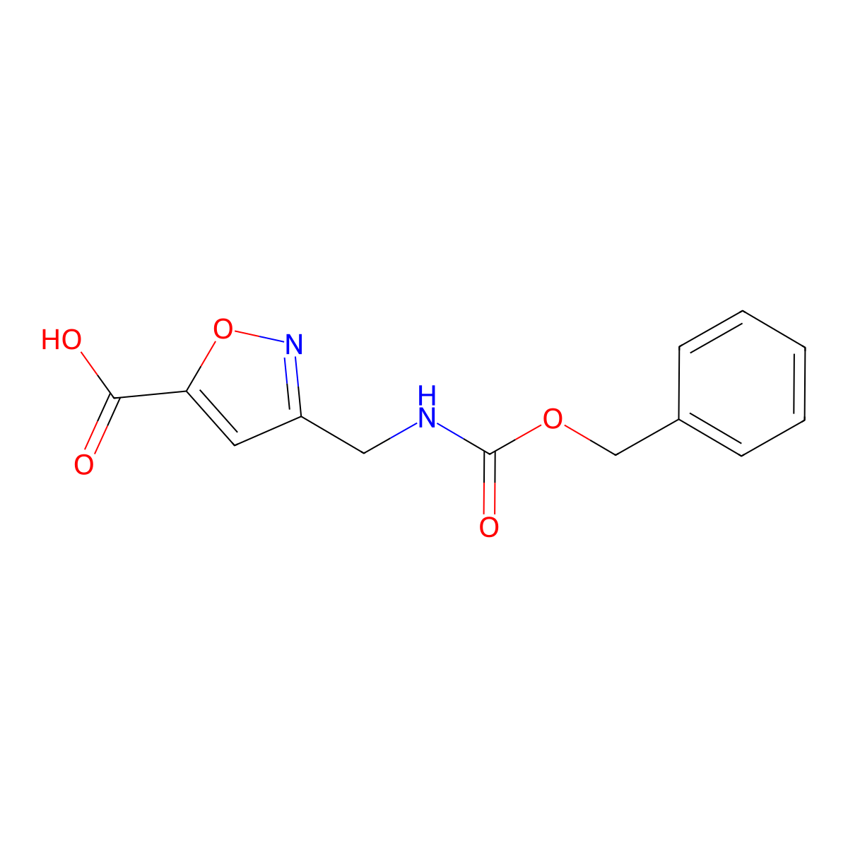 3-({[(Benzyloxy)carbonyl]amino}methyl)-1,2-oxazole-5-carboxylic acid molecular structure, CAS 2352976-06-6