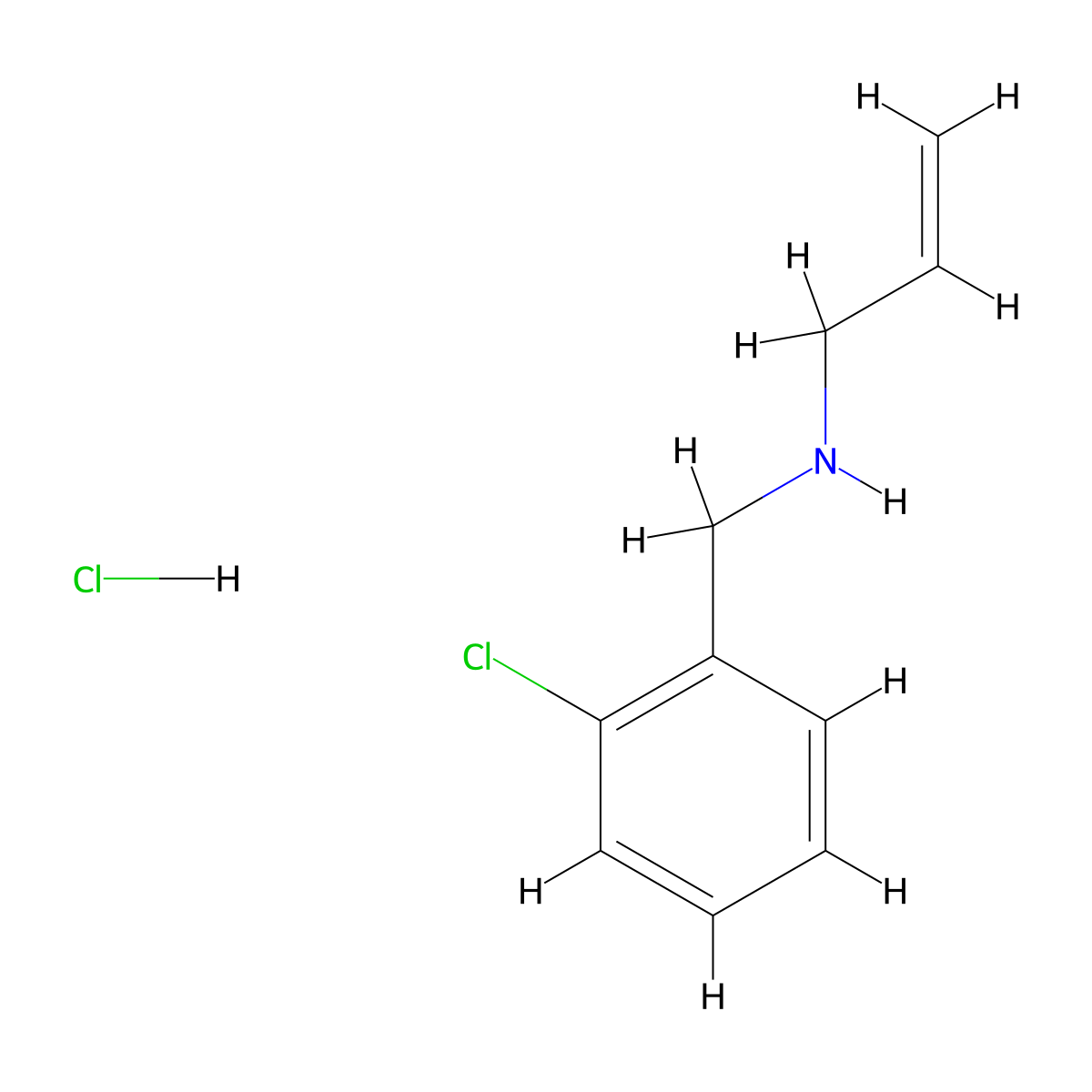 N-(2-Chlorobenzyl)-2-propen-1-amine hydrochloride molecular structure, CAS 23530-83-8