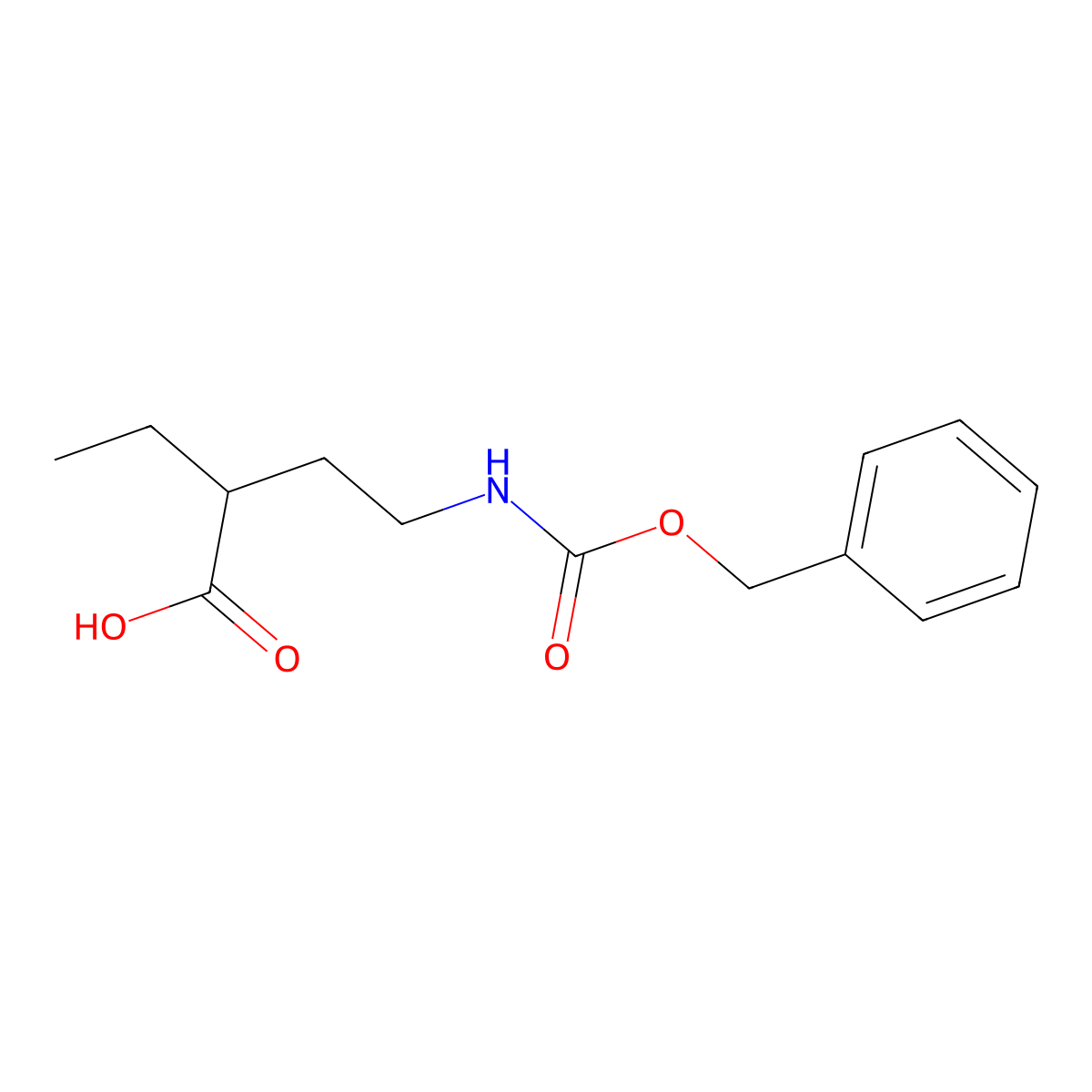 4-{[(Benzyloxy)carbonyl]amino}-2-ethylbutanoic acid molecular structure, CAS 2353042-84-7