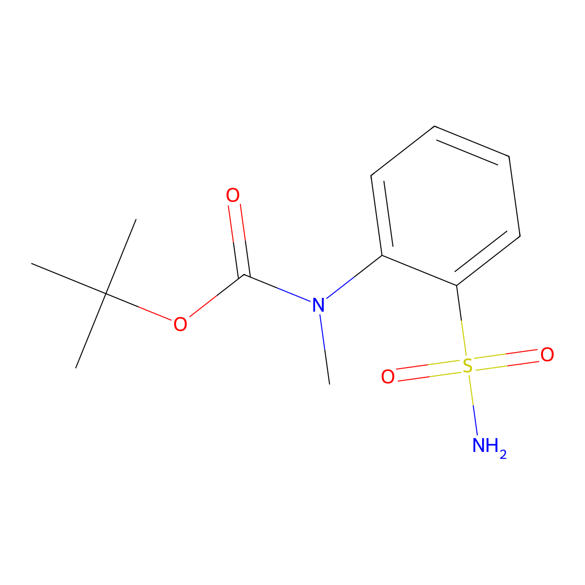 tert-butyl N-methyl-N-(2-sulfamoylphenyl)carbamate molecular structure, CAS 2353054-01-8