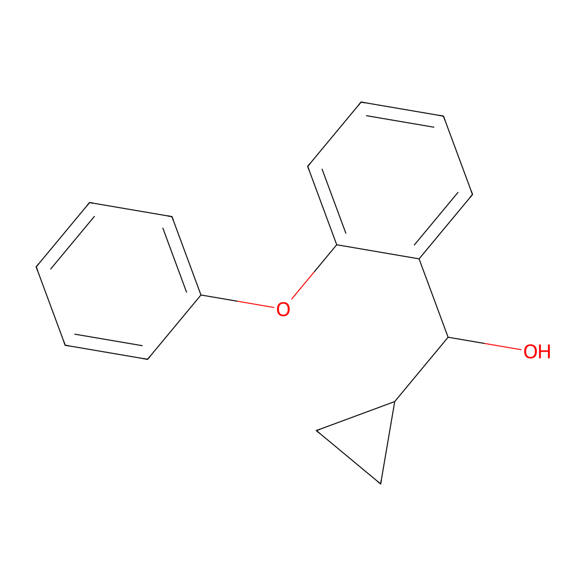 alpha-Cyclopropyl-2-phenoxybenZenemethanol molecular structure, CAS 2353059-49-9